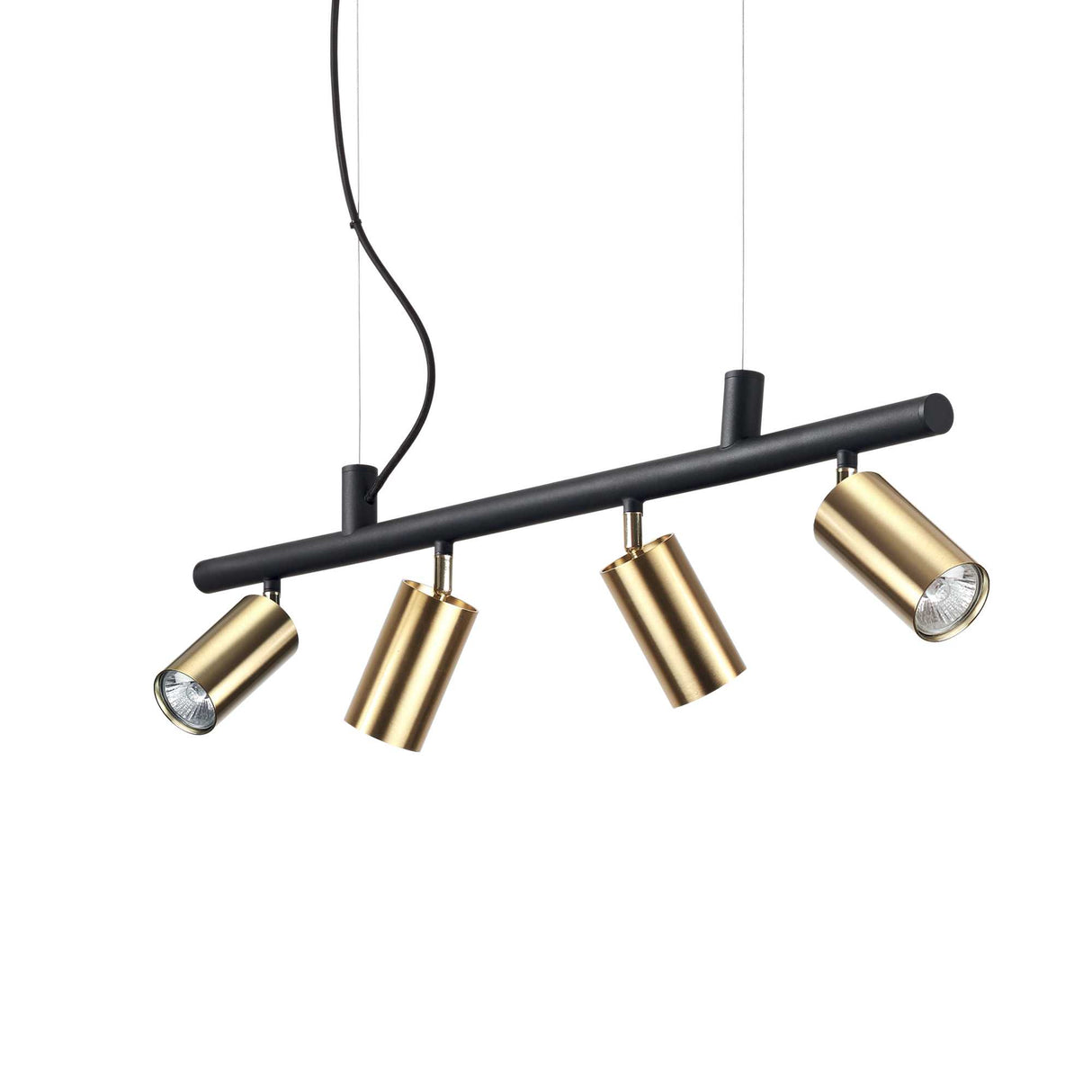 Radiance Quartet Brass Pendant Light