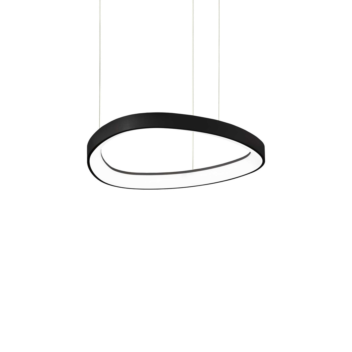 Sleek Black Gemini Pendant Luminaire D042