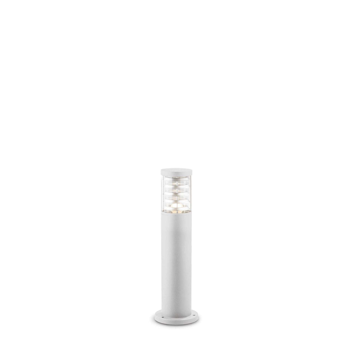 Elegant White TRONCO Lamp with Single Bulb - H40