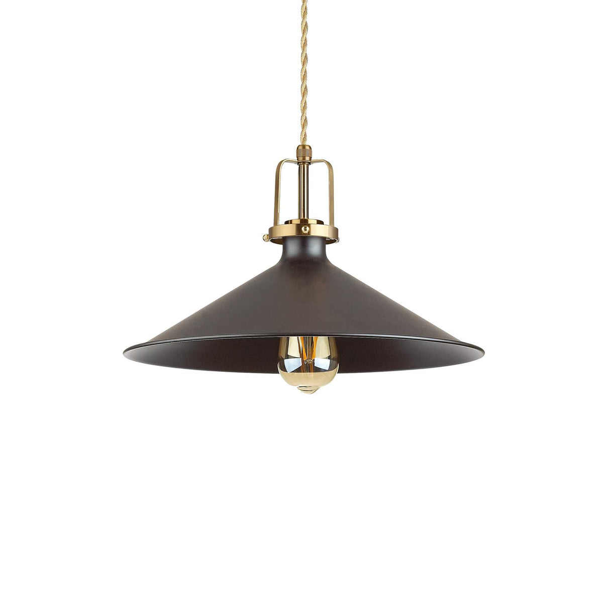 Sleek Black ERIS-4 Single Bulb Pendant Light