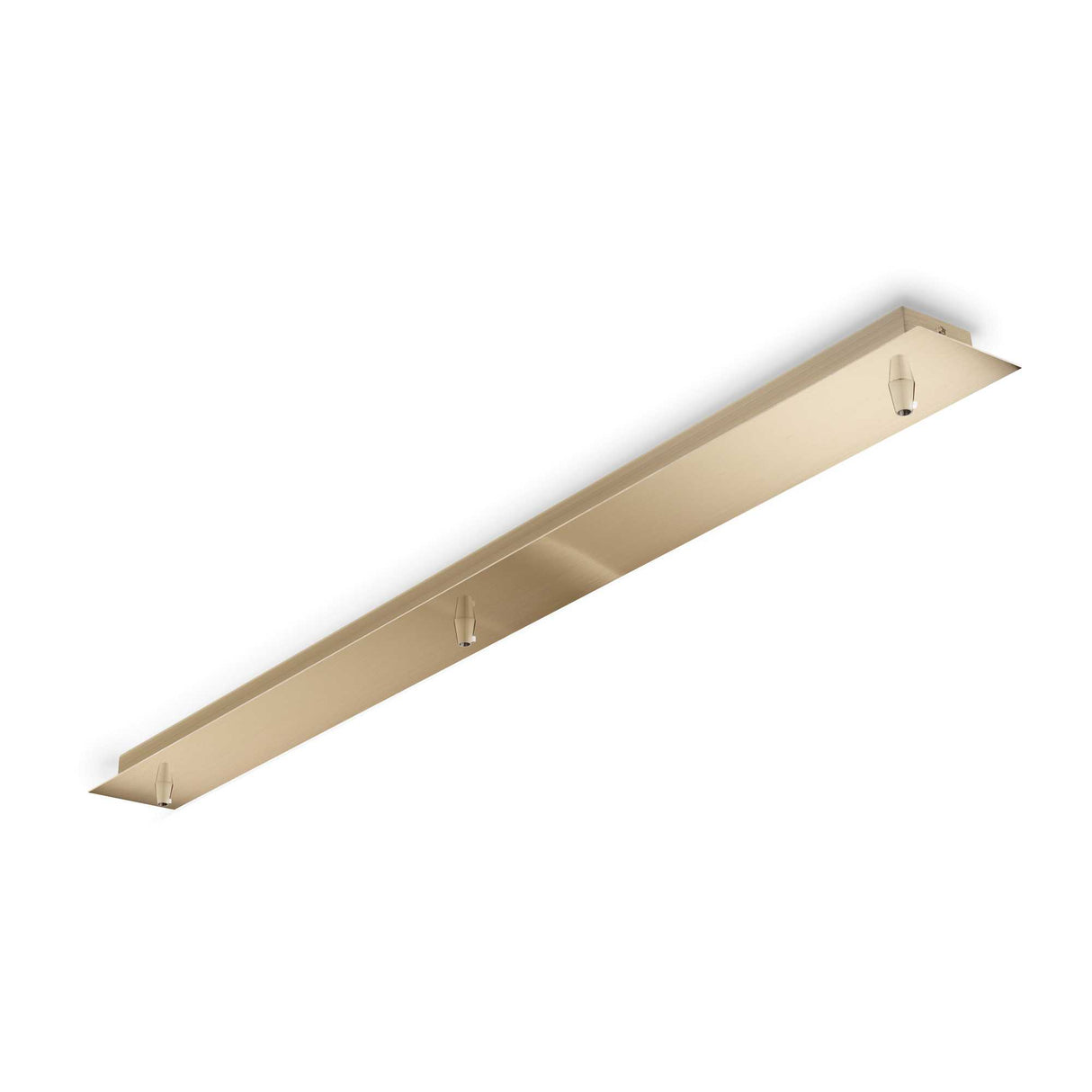 Brass Triple Light Linear Rosette