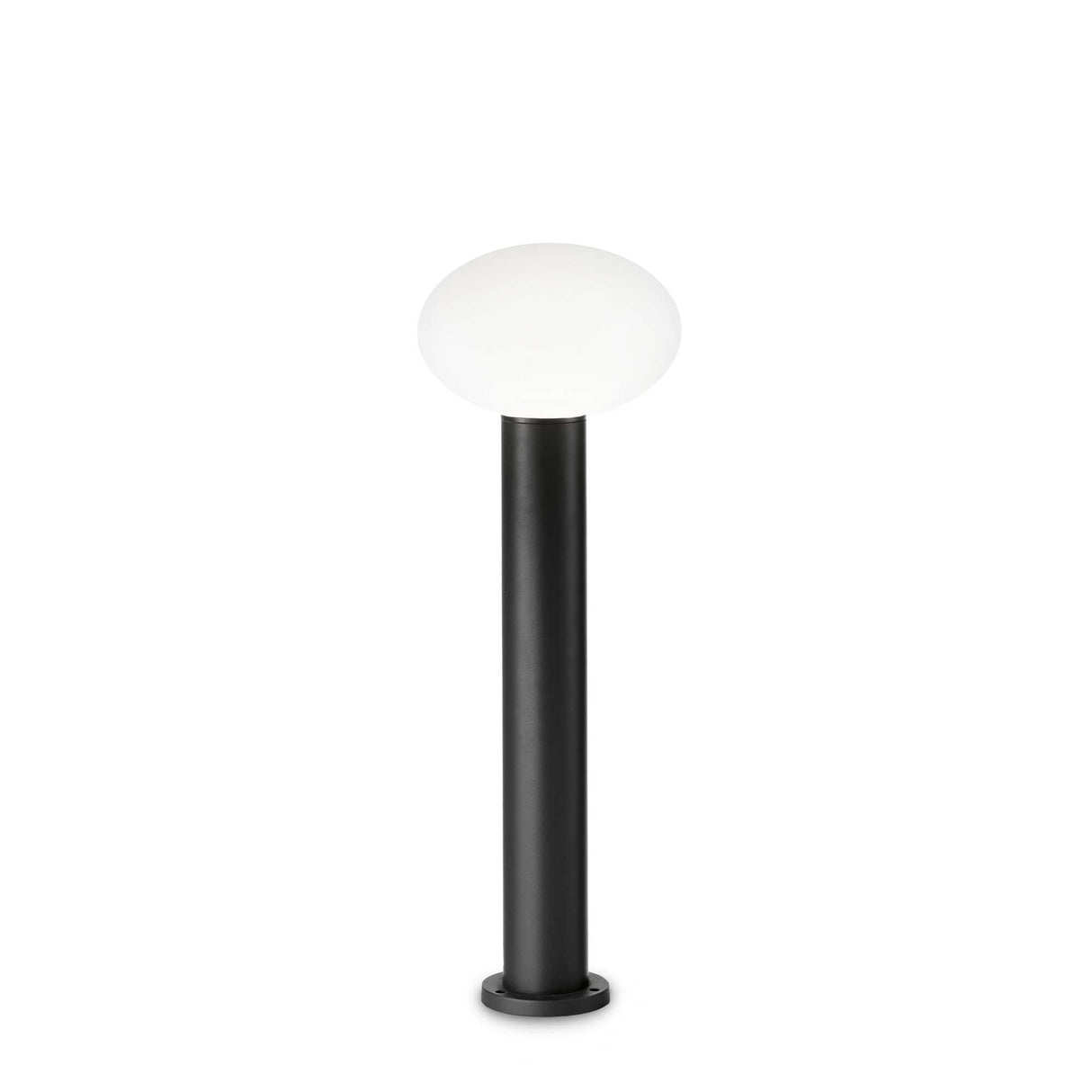 Sleek Black Modern Floor Lamp with Single Bulb Design