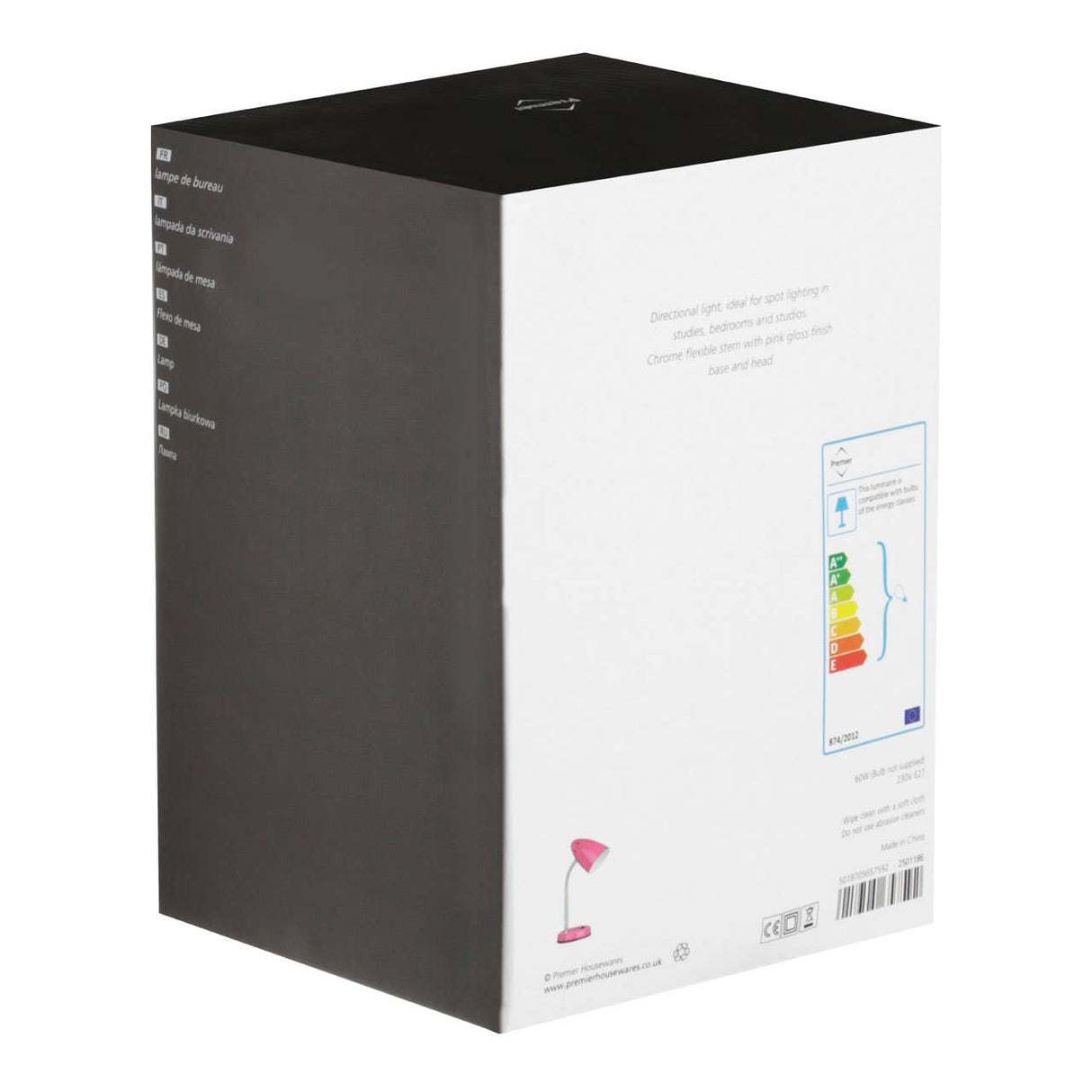 Pink Gloss Desk Lamp
