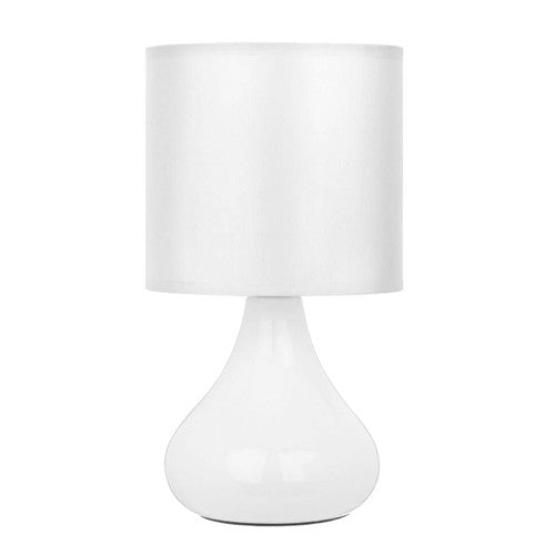 Elegant White Ceramic Globe Table Lamp