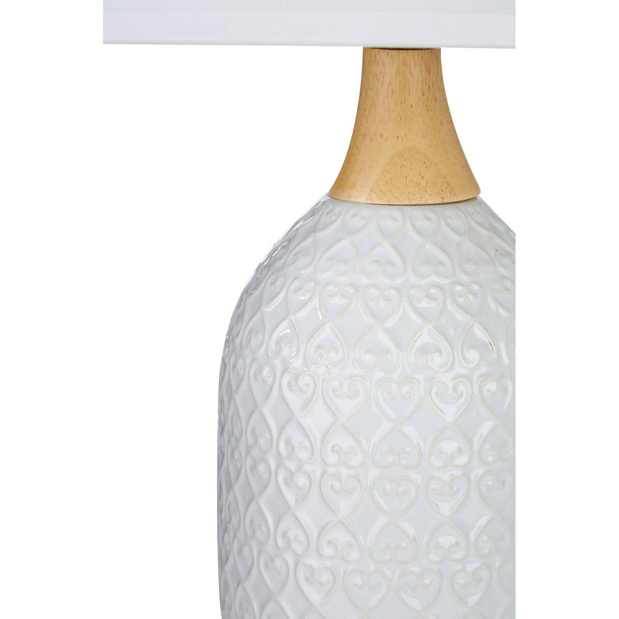 Willow White Ceramic Table Lamp