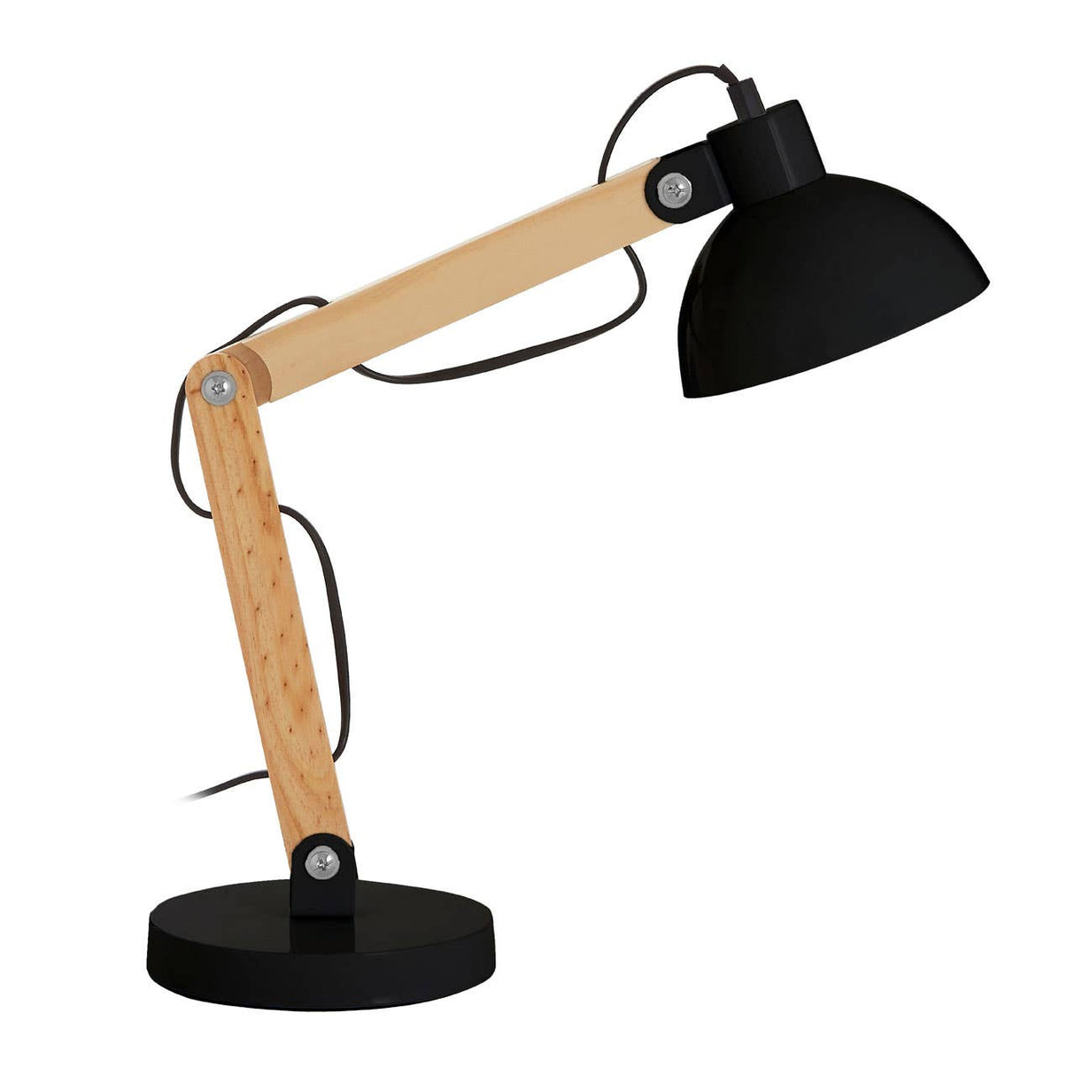 Blake Black Wood Table Lamp