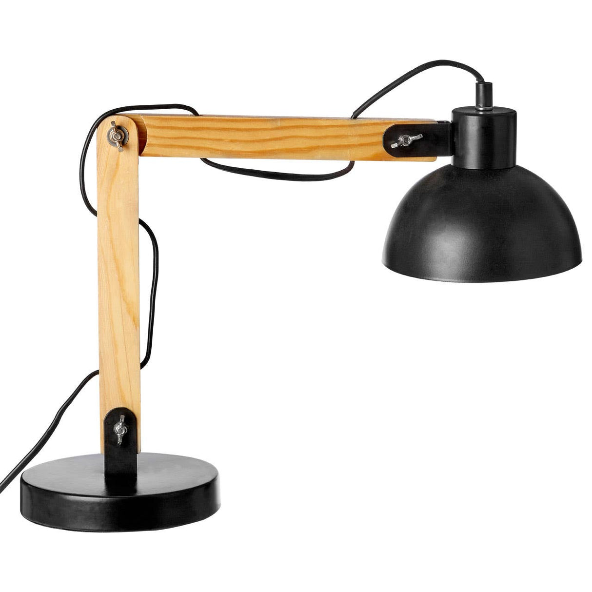 Blake Black Wood Table Lamp