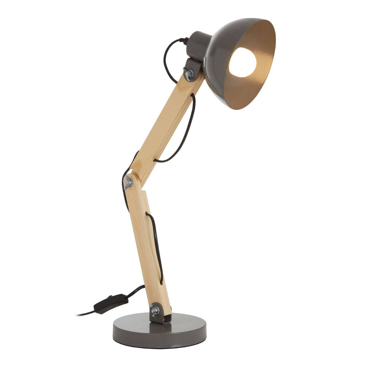 Blake Grey Wood / Metal Table Lamp