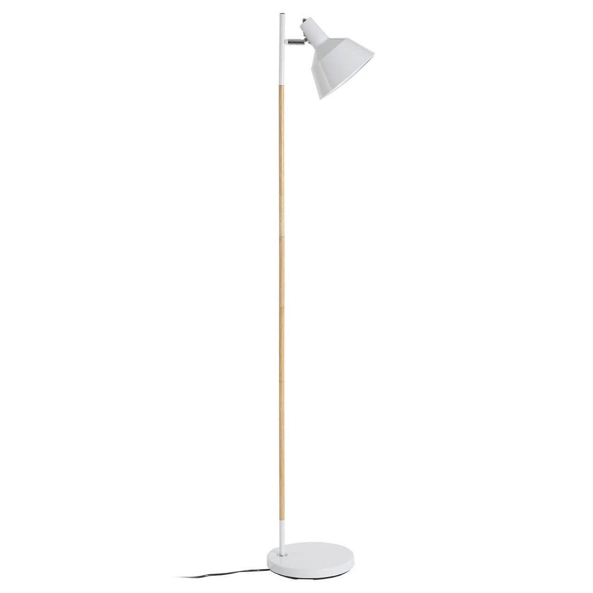 Bryant White Wood / Metal Floor Lamp