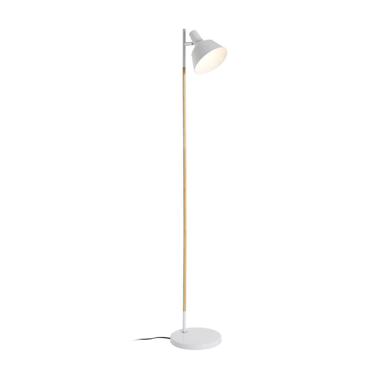 Bryant White Wood / Metal Floor Lamp