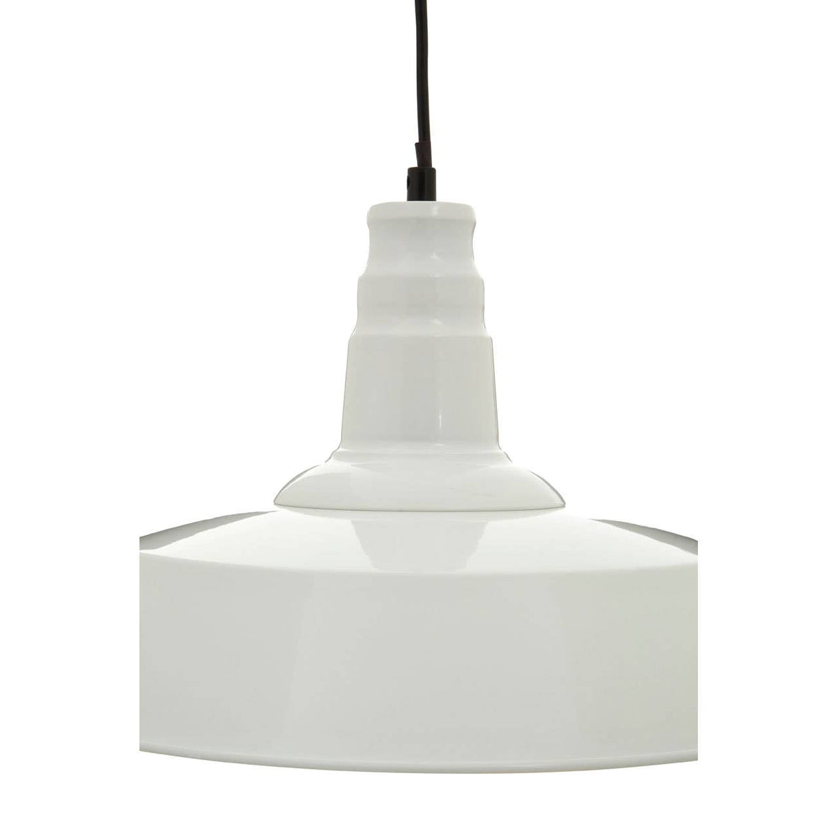 Brant White Metal Pendant Light