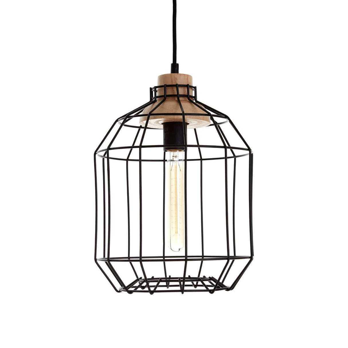 Beacan Black Metal Wire Pendant Light