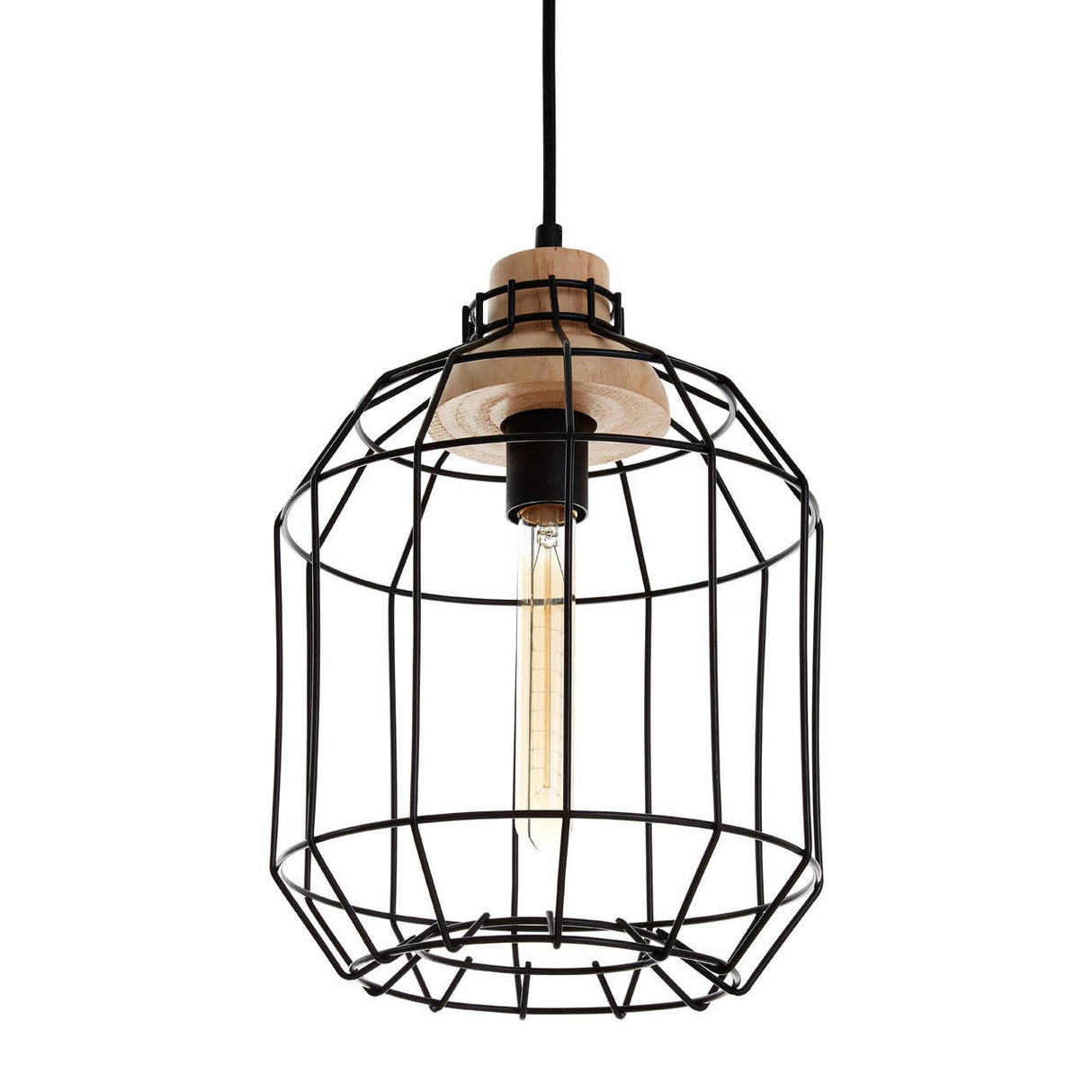 Beacan Black Metal Wire Pendant Light