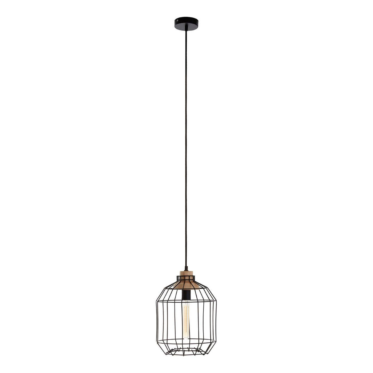 Beacan Black Metal Wire Pendant Light