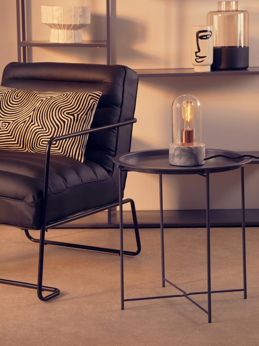 Lamonte Bell Lamp With Grey Marble Base