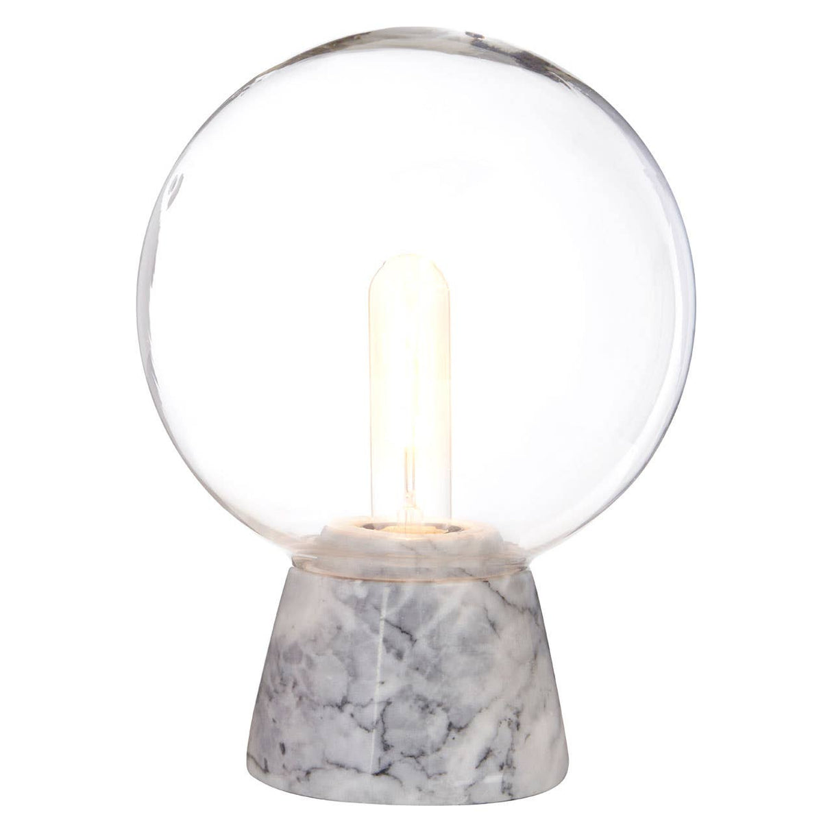 Lamonte Globe Lamp With Grey Marble Base