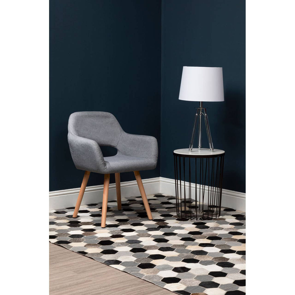 Halia Chrome Finish Table Lamp