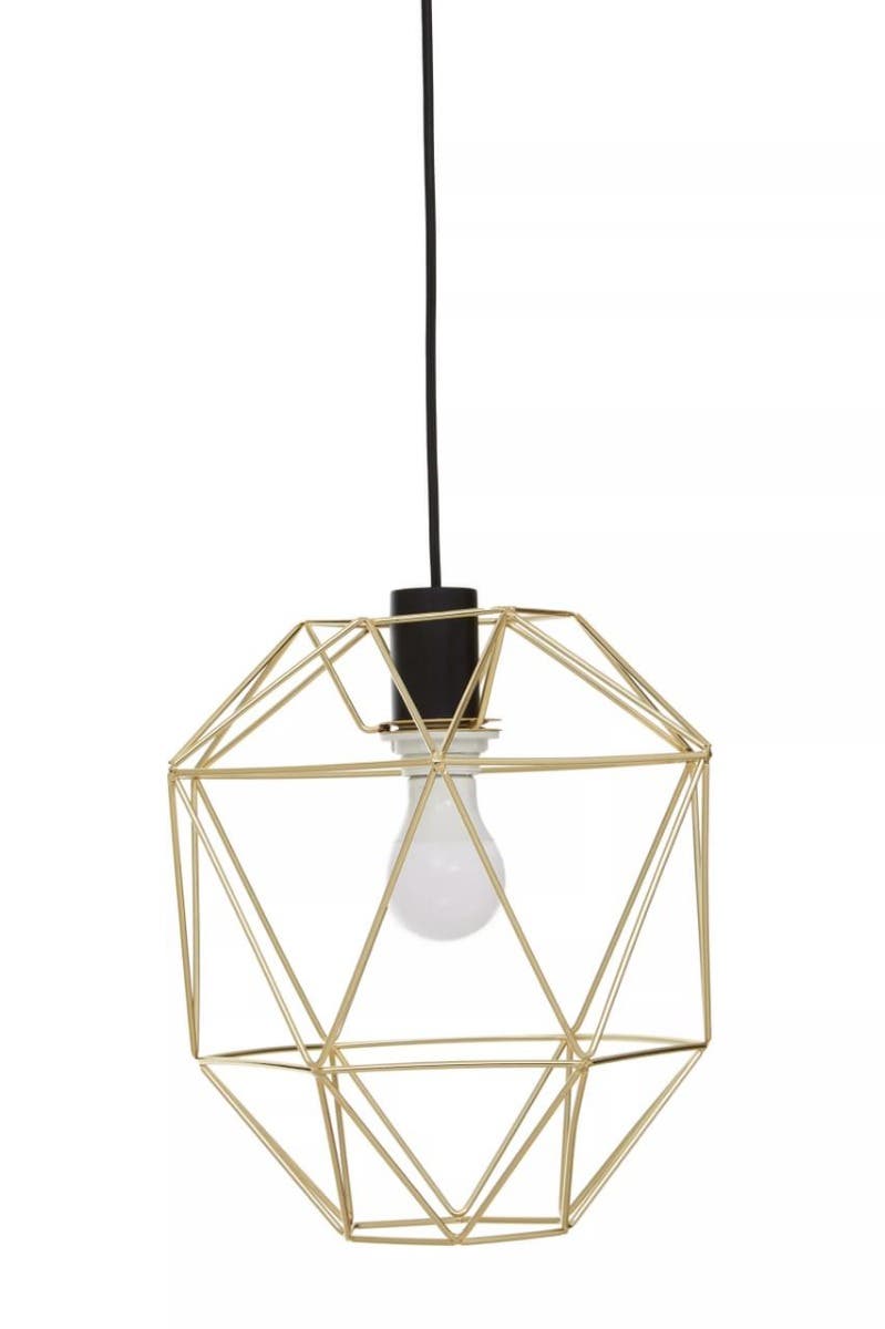 Wyra Champagne Gold Pendant Light