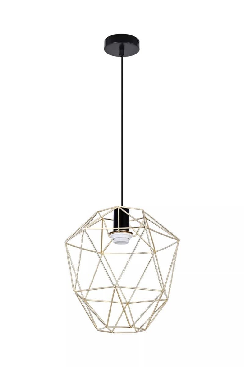 Wyra Champagne Gold Pendant Light
