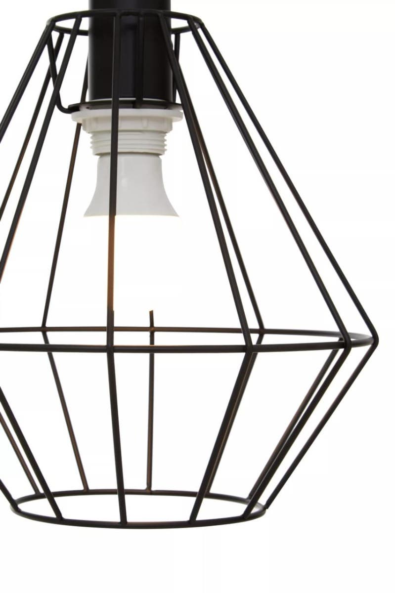 Wyra Black Cage Pendant Light