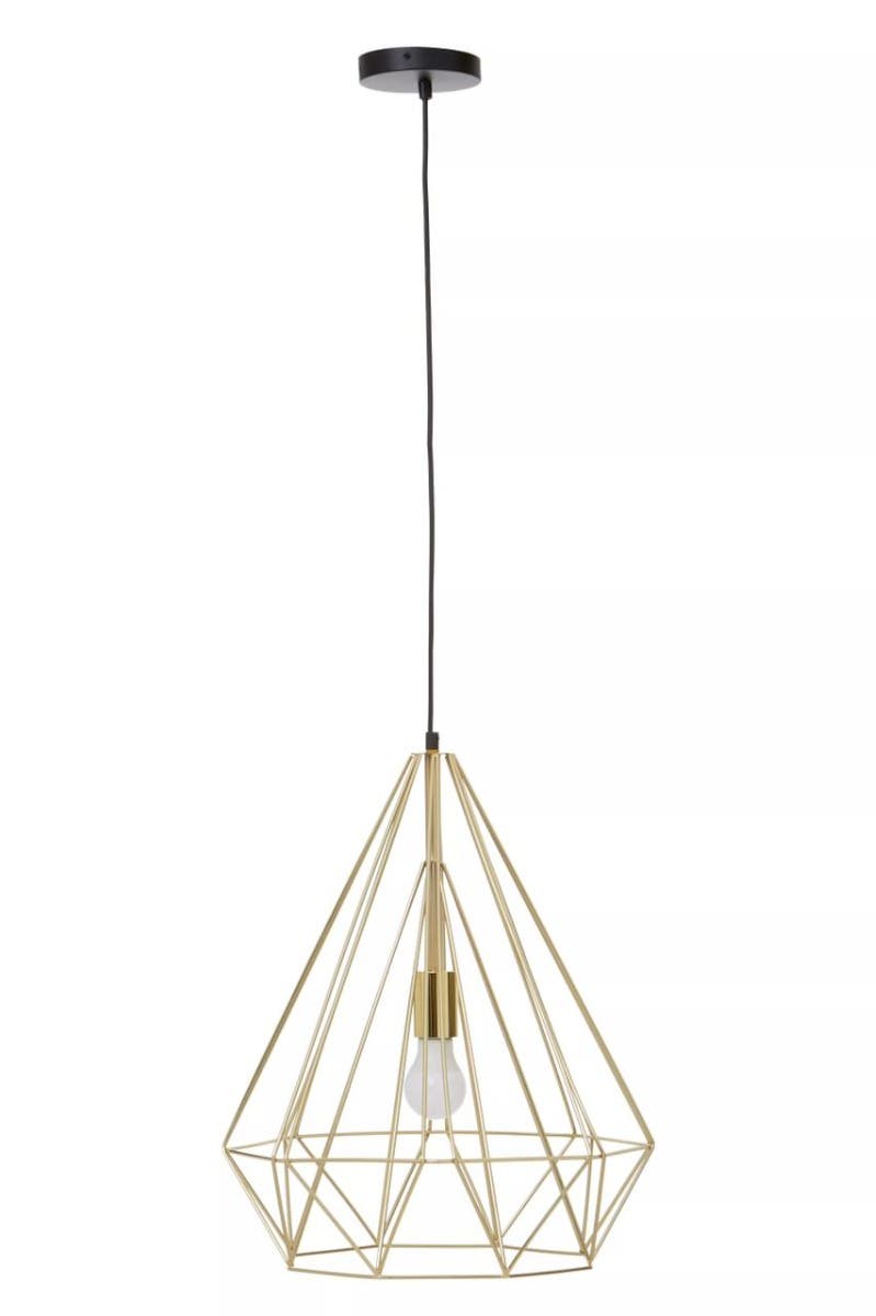 Wyra Champagne Gold Conical Pendant light
