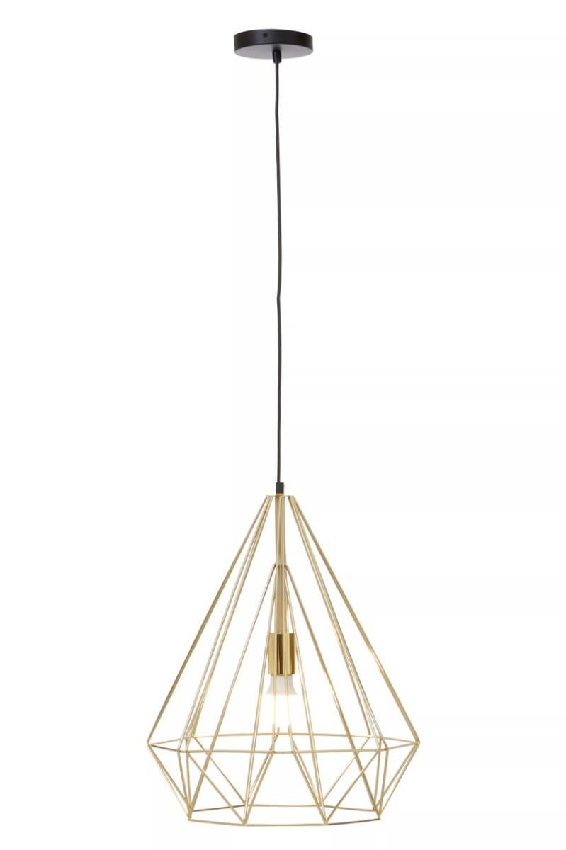 Wyra Champagne Gold Conical Pendant light
