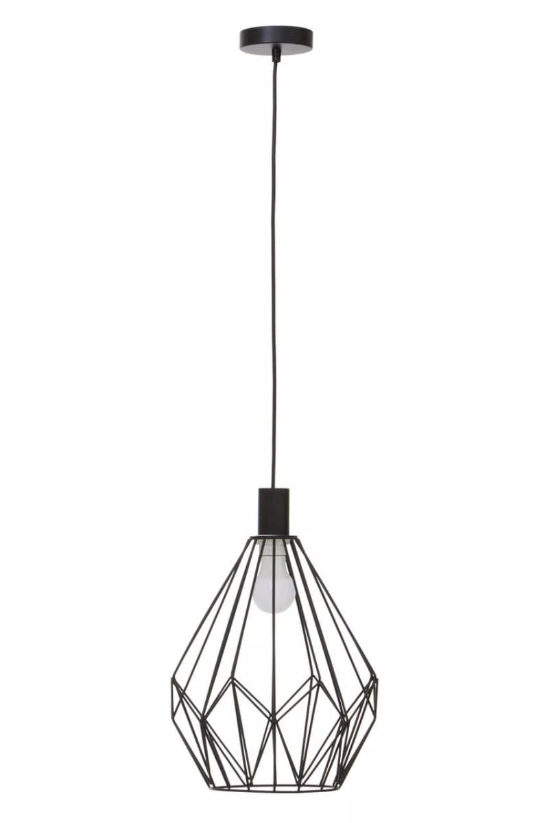 Wyra Black Gold Frame Pendant light