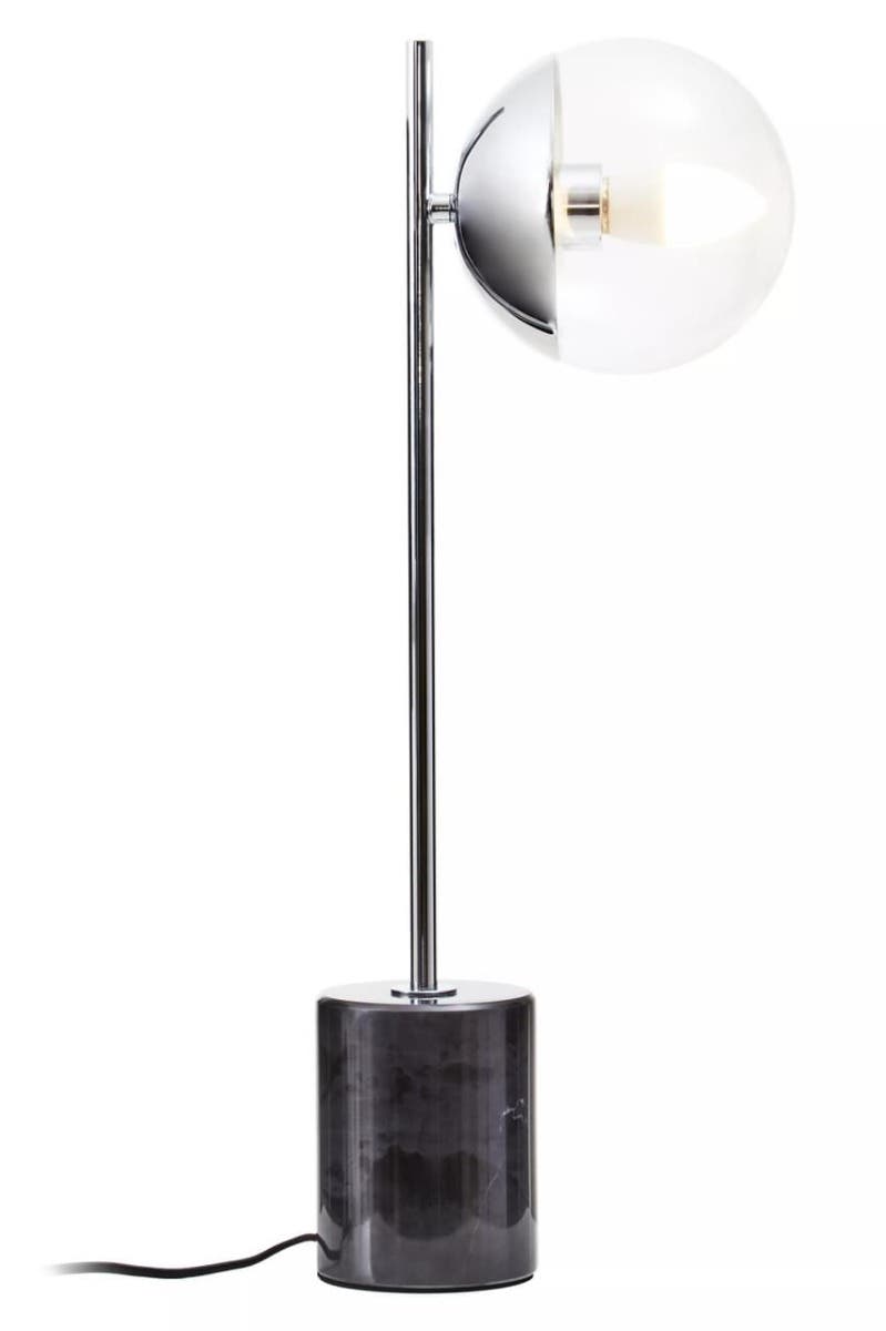 Revive Small Silver Finish Metal Table Lamp