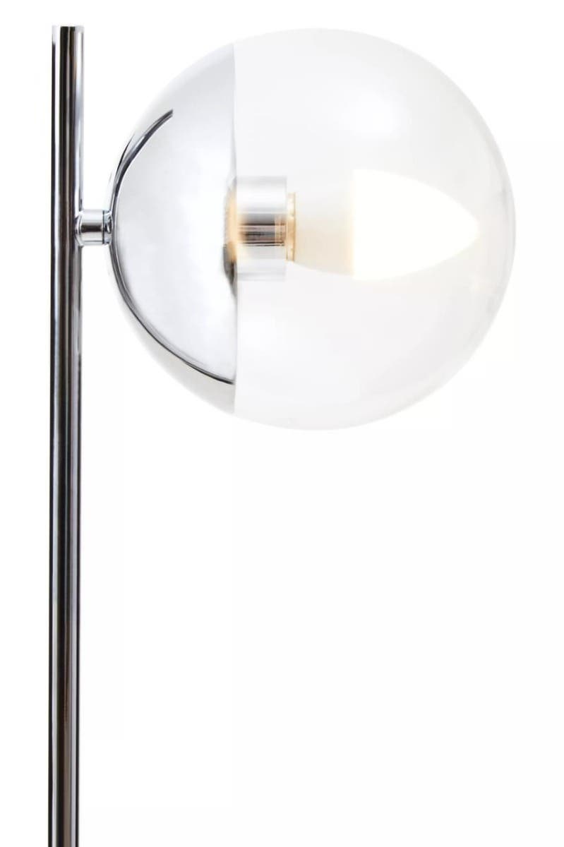 Revive Small Silver Finish Metal Table Lamp