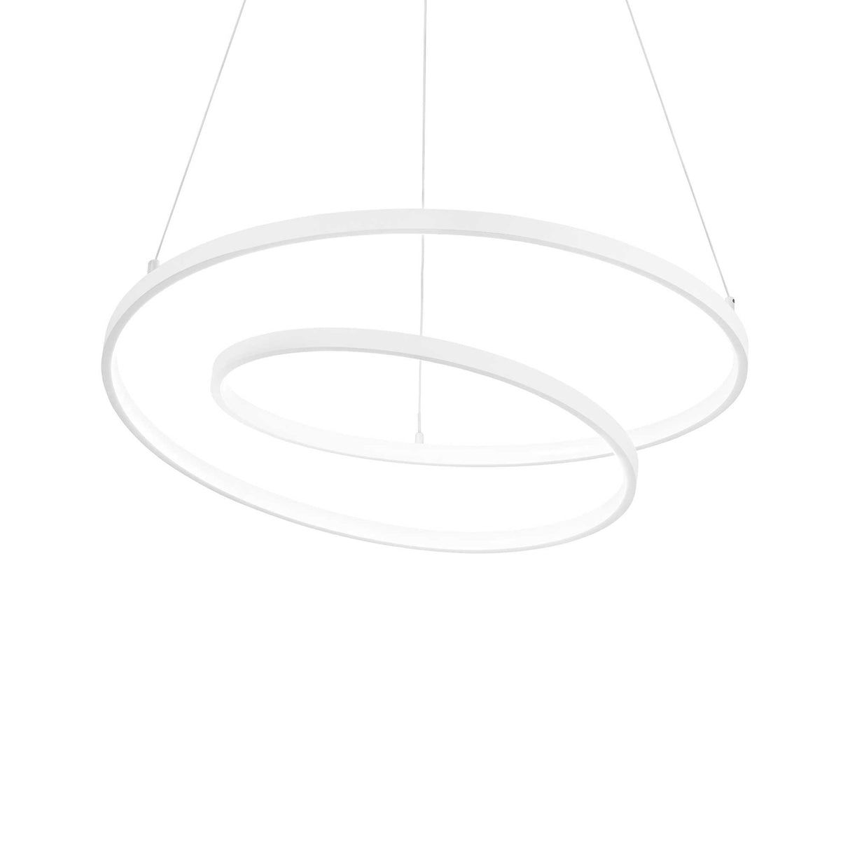 OZ D80 Pendant Light in Sleek White Finish