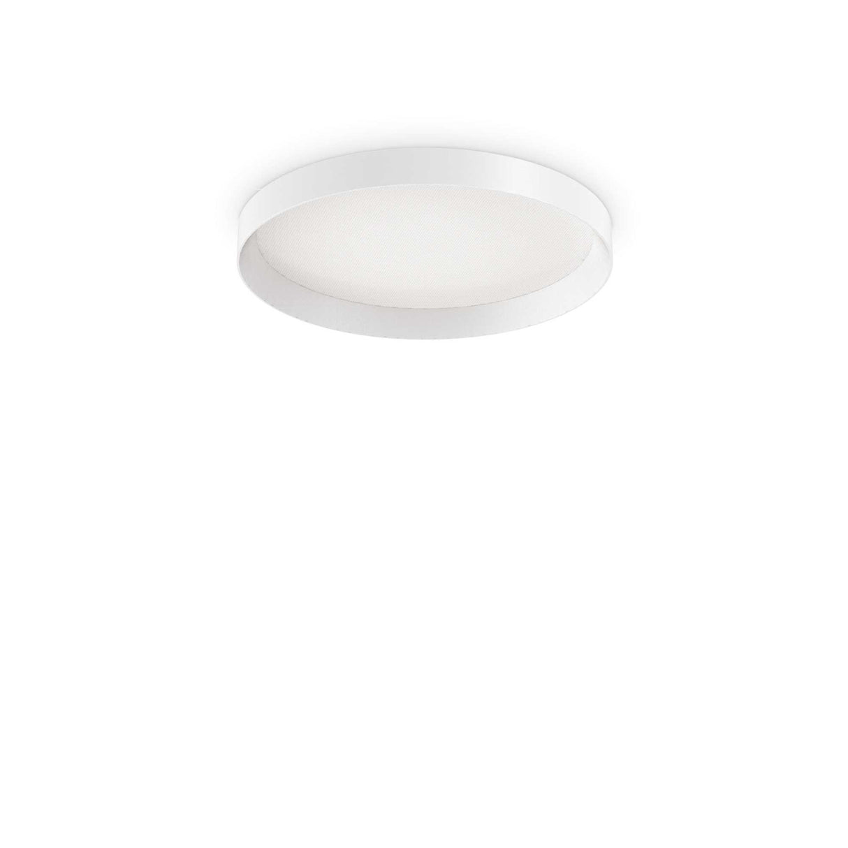 Elegant White Flush Ceiling Light with 3000K Glow