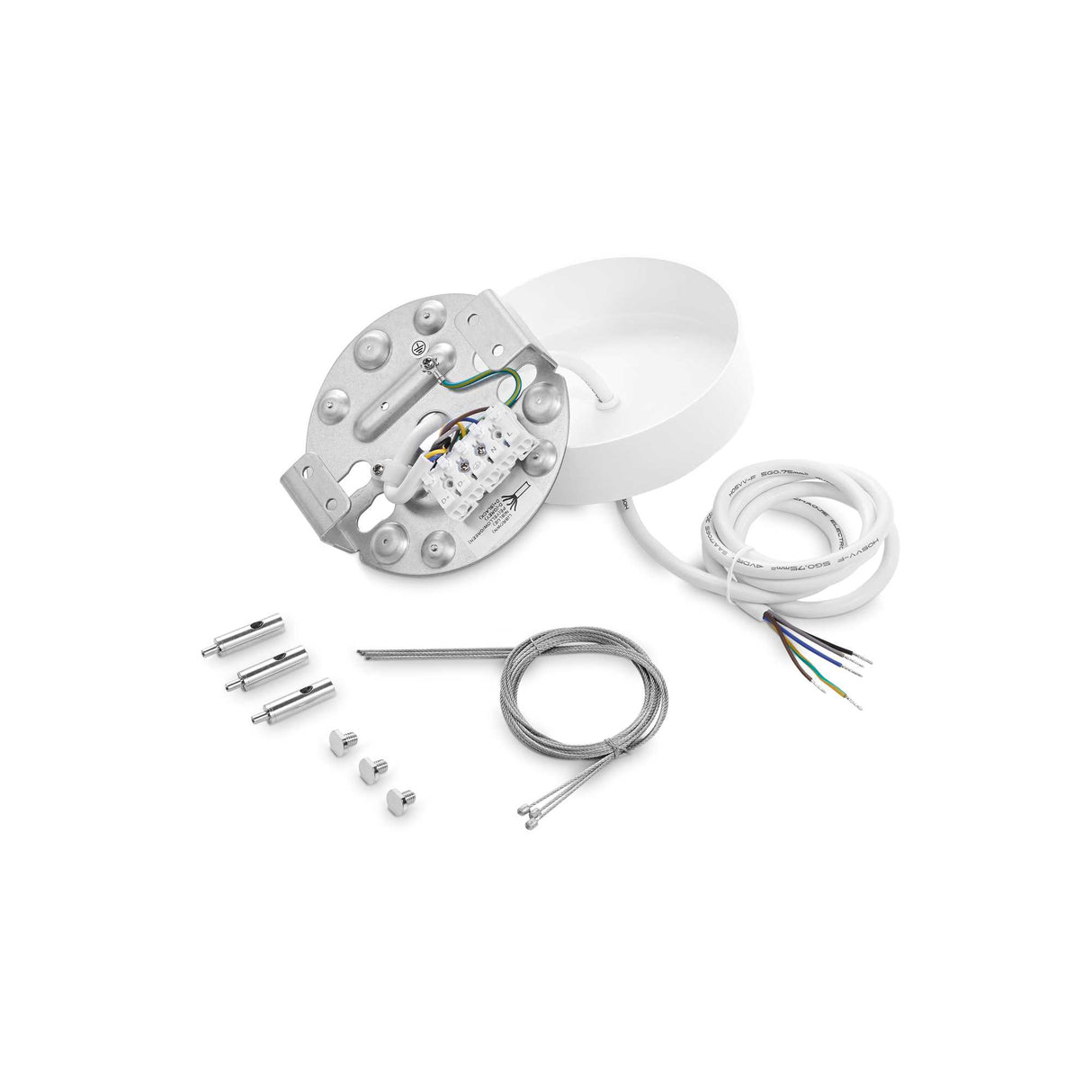 White Fly Pendant Light Kit