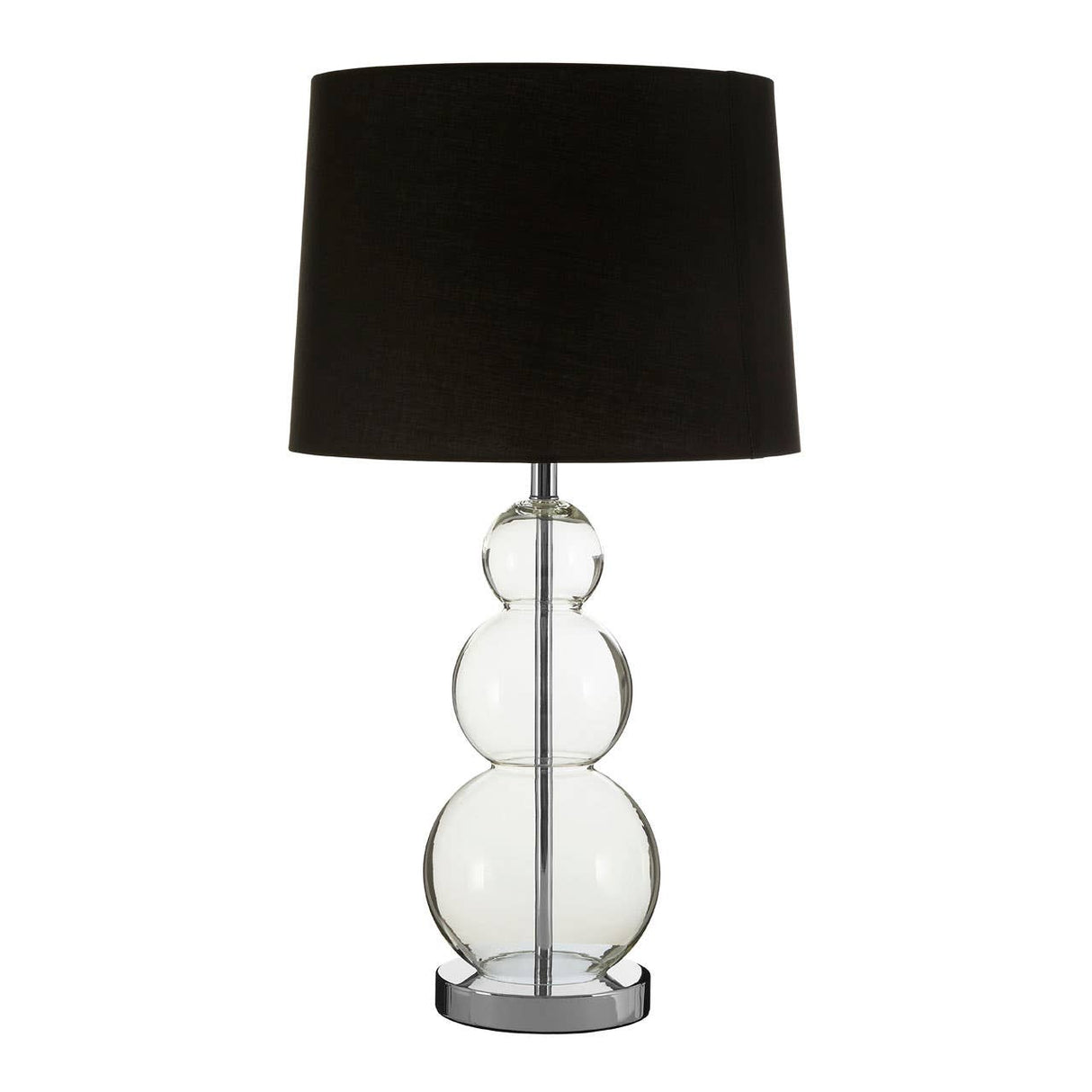 Luke Black Fabric Shade / Eu Plug Table Lamp