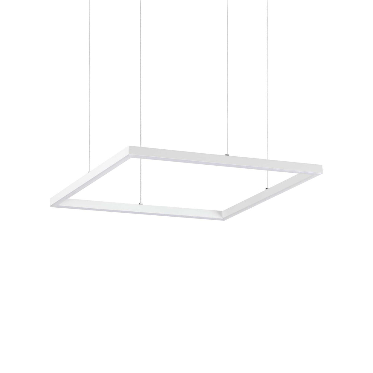 Sleek Oracle Slim Pendant Light D050 Square 3000K On-Off in White