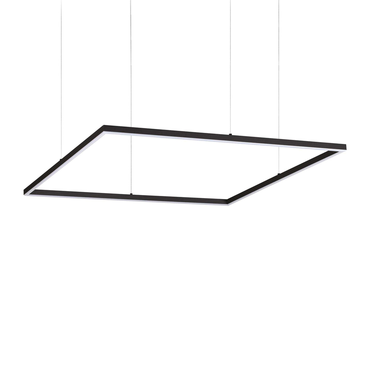 Sleek Black Square Pendant Light 3000K - ORACLE SLIM D090