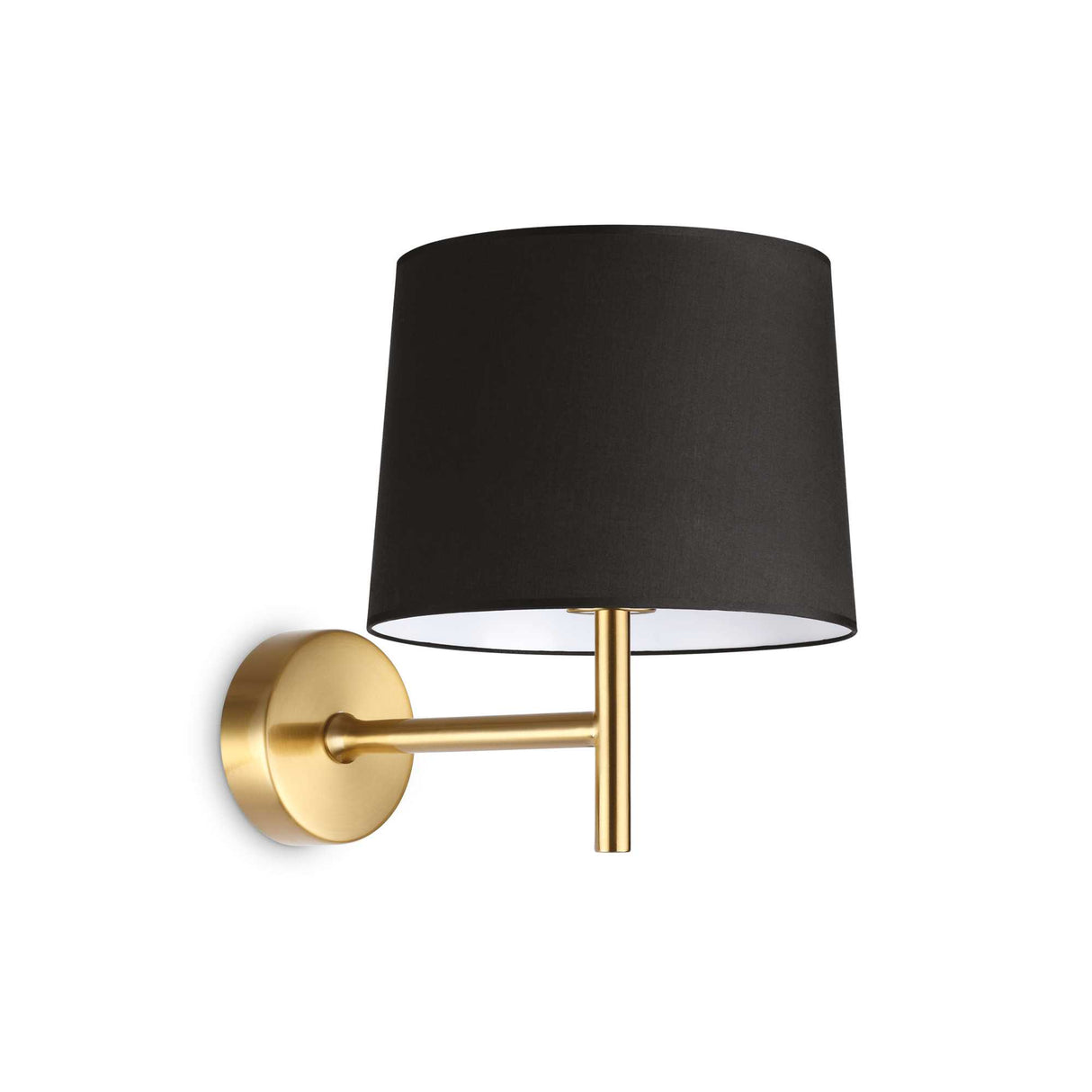 Brass Wall Sconce with Single Bulb Design