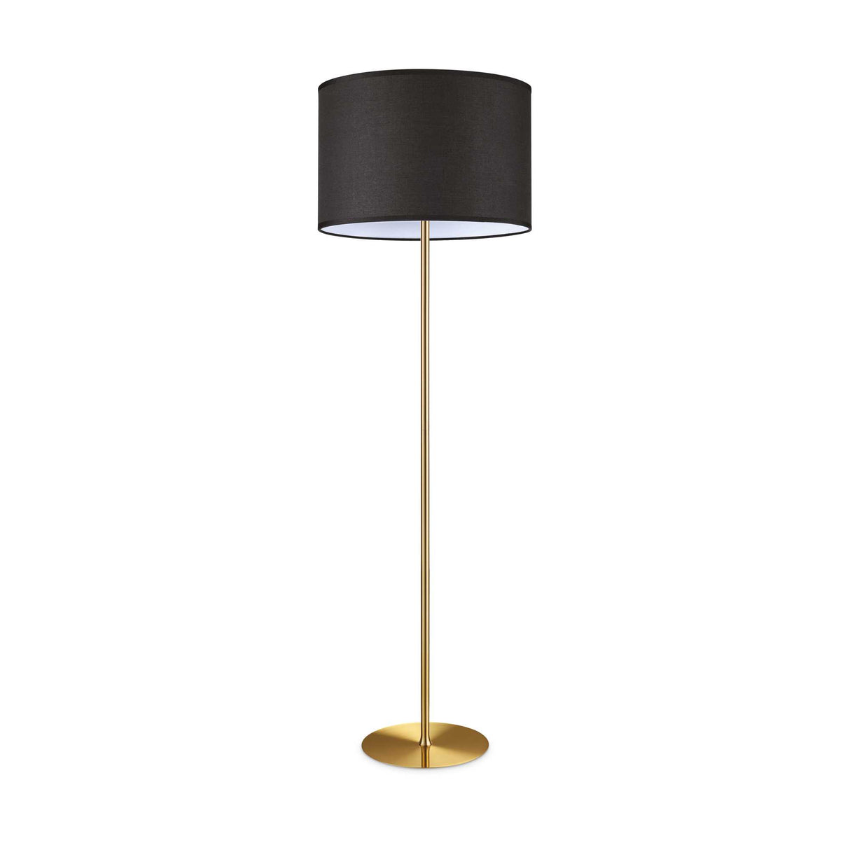 Brass Elegance Floor Lamp with Single Bulb