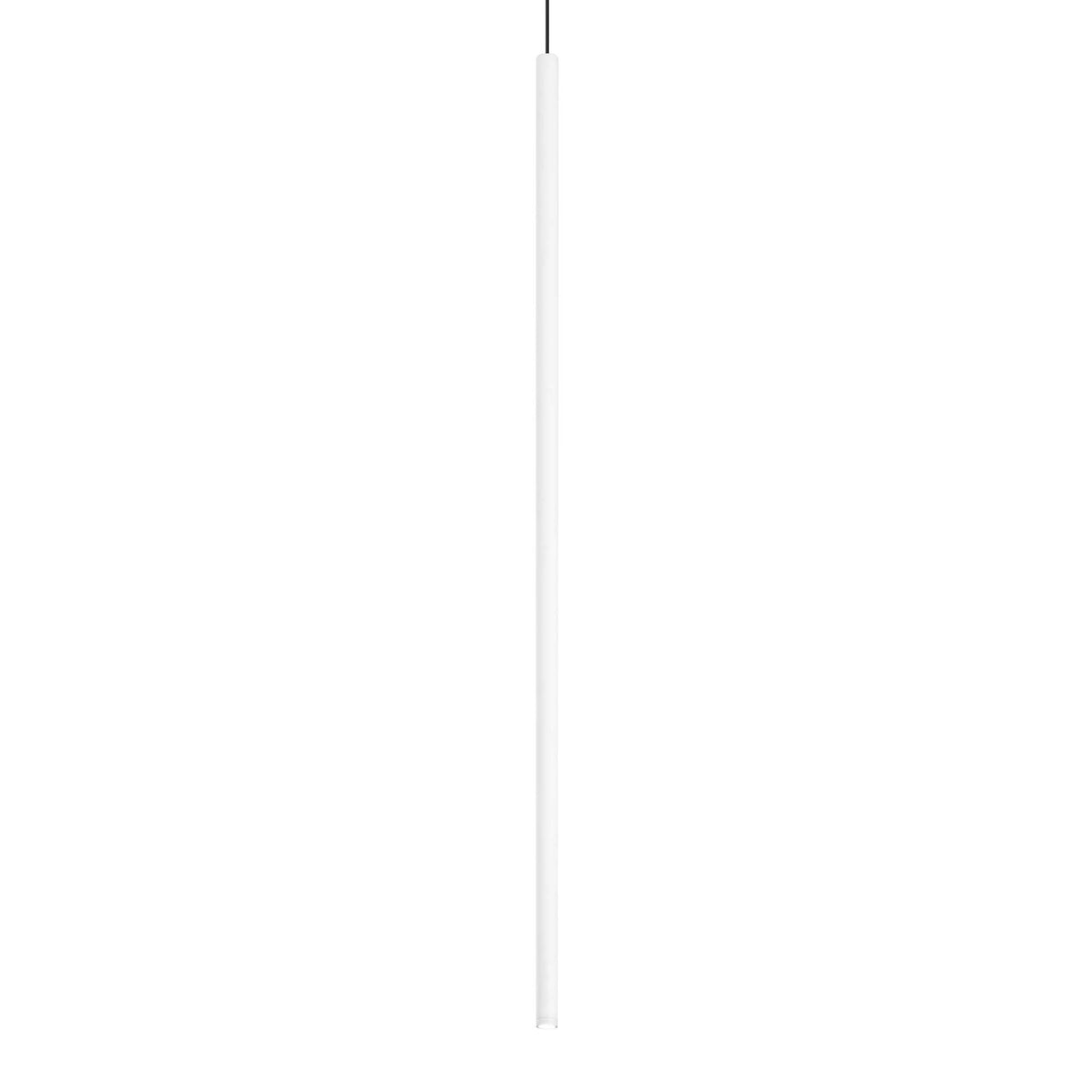 Modern White Pendant Lamp with Single Bulb