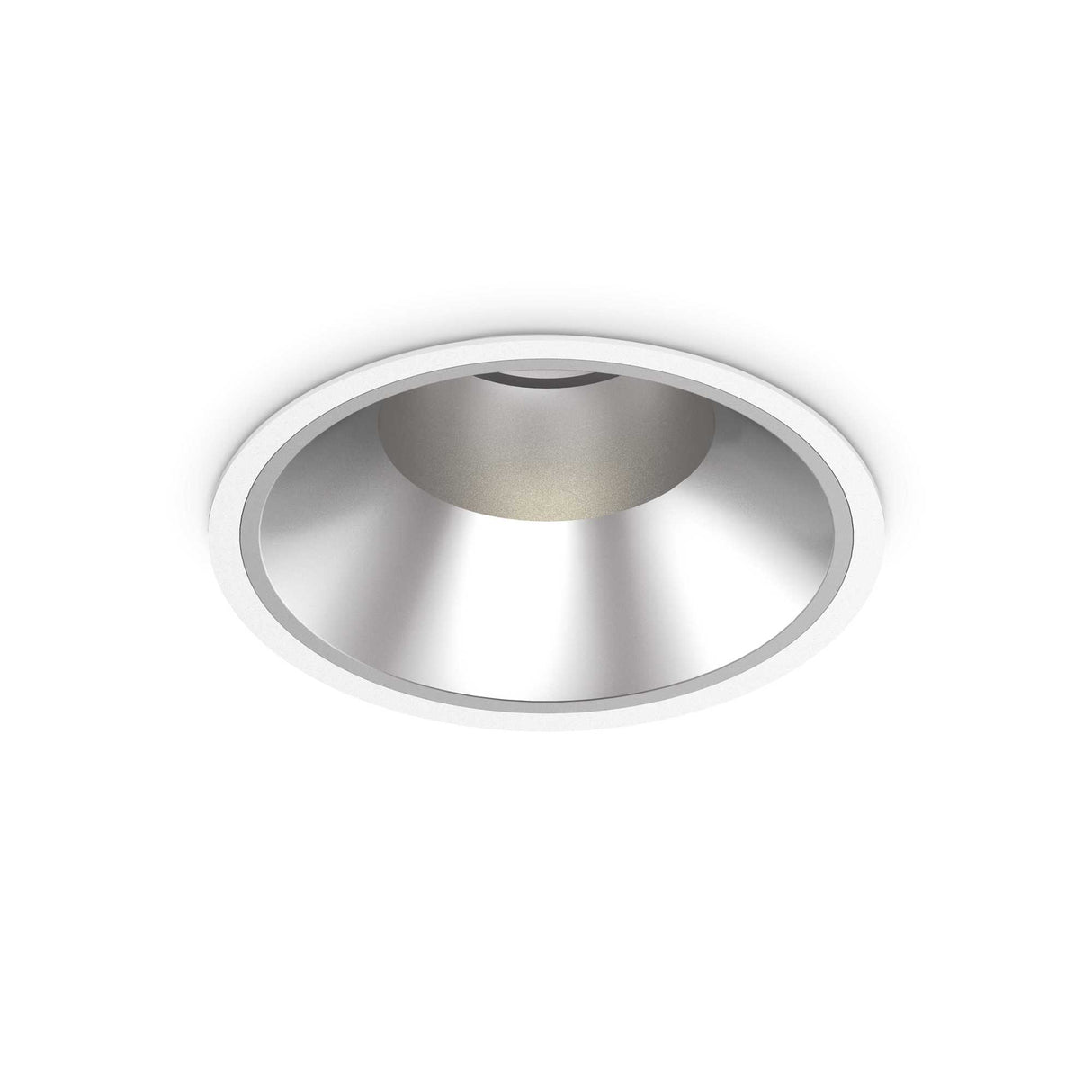 Sleek White 42W Recessed Ceiling Light - 3000K Warm Glow