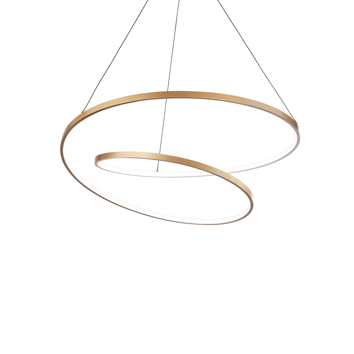 Brass Spherical Pendant Light with On-Off Feature