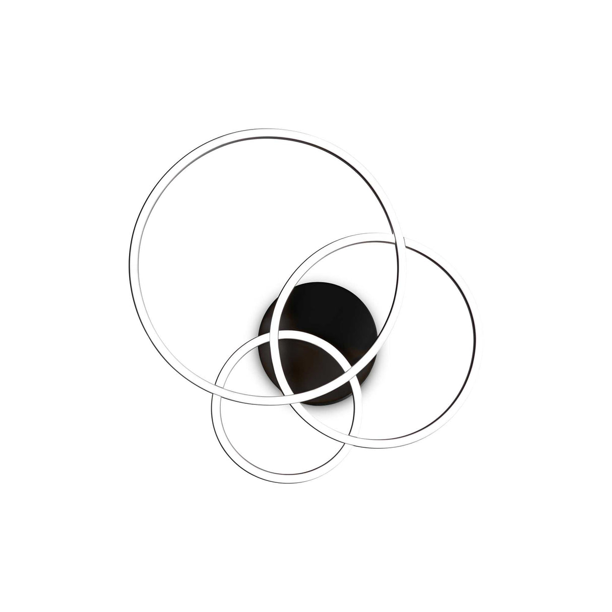 Black Circle Matte Copper Ceiling Light Fixture