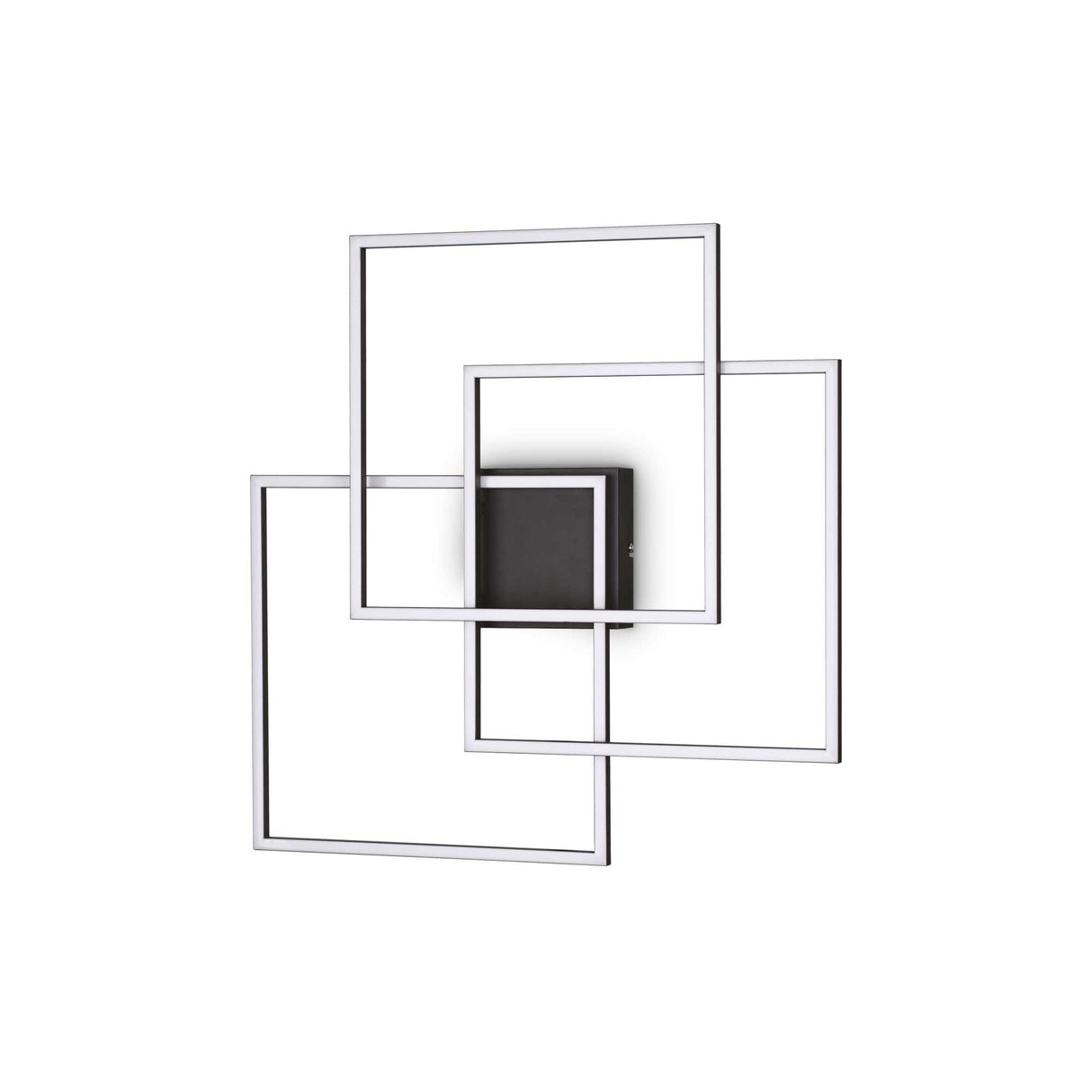 Black Quadrato Flush Mount Ceiling Light