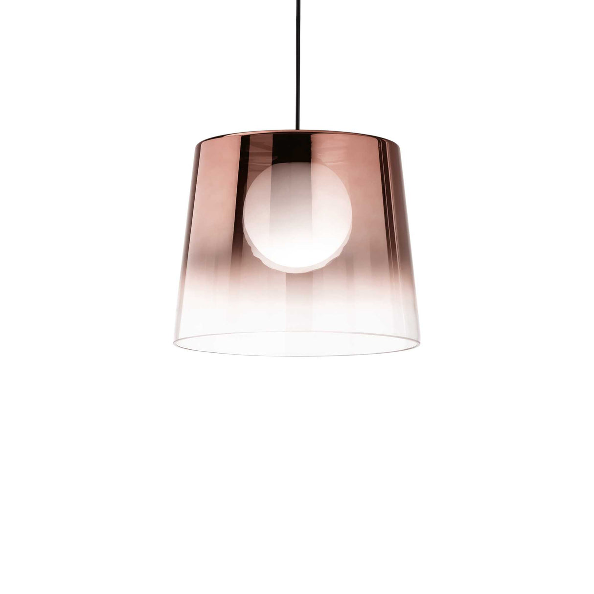 Copper Elegance: Single Bulb Pendant Light