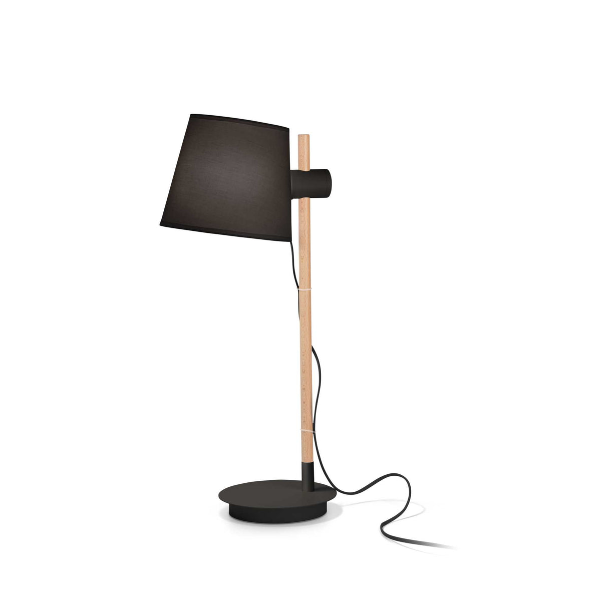Sleek Black AXEL Single-Bulb Table Light