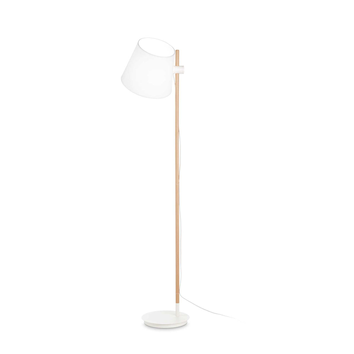 Sleek White AXEL Single Bulb Lamp