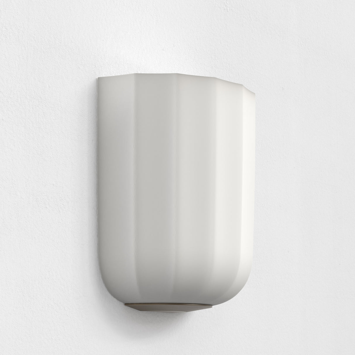 Bronze and White Glass Veo Wall Lamp
