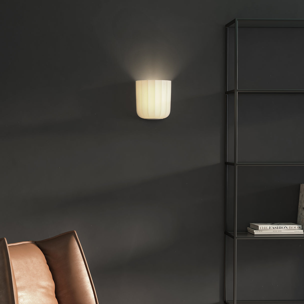 Elegant Nickel Wall Sconce with Frosted Glass Shade