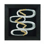 Hammered Circles Framed Wall Art