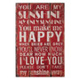 Madera Sunshine Wall Plaque