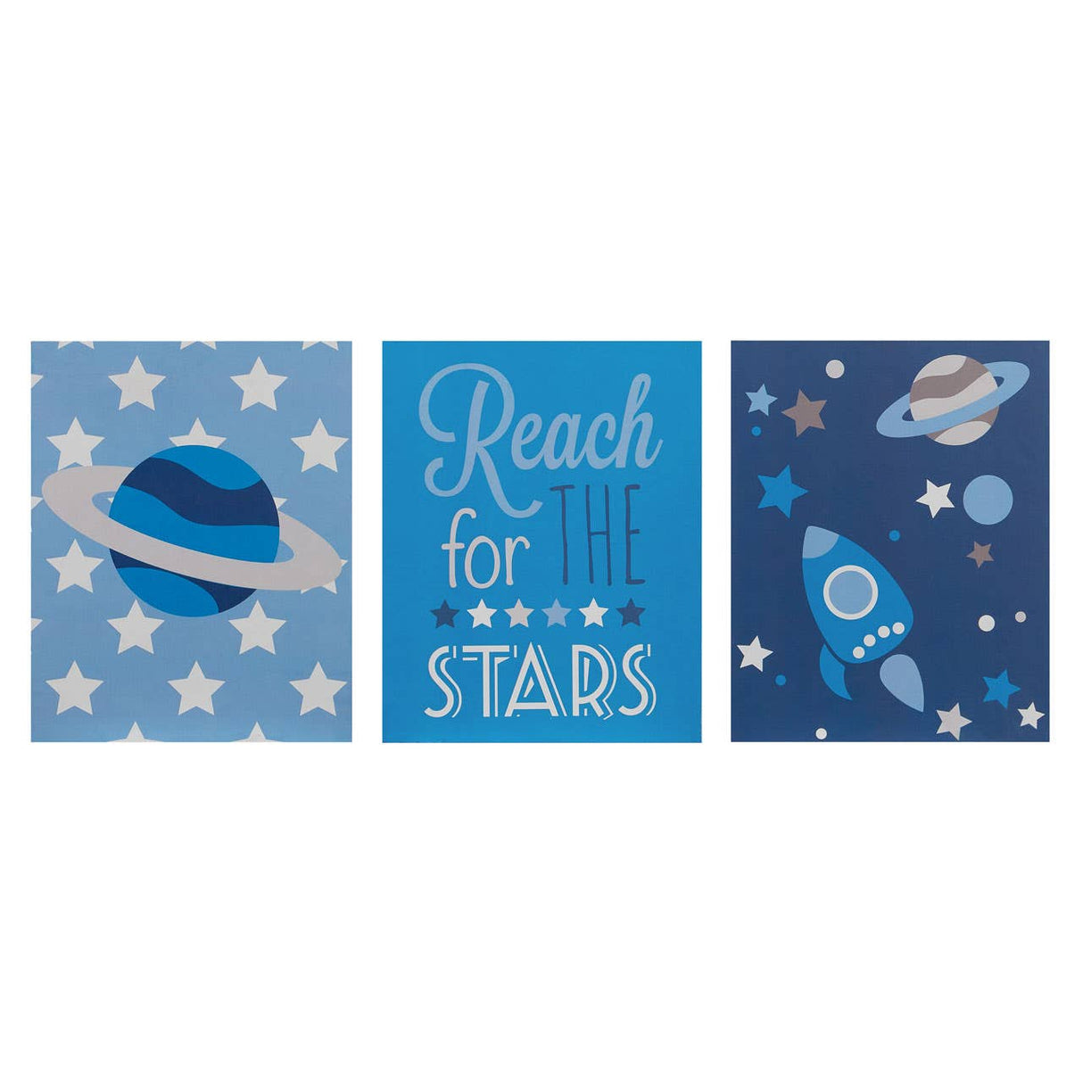 Kids Reach For The Stars Wall Plaques - Set Of 3
